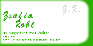 zsofia robl business card